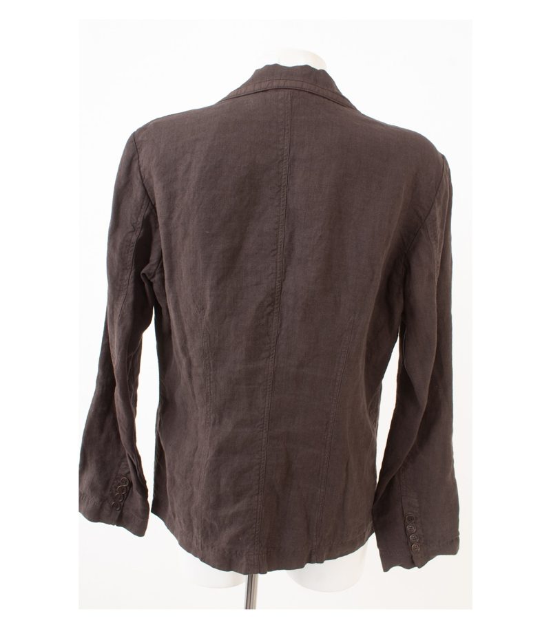 ETRO MILANO Damen Blazer Sommer- Jackett Gr. IT 48 DE 42 Braun Leinen – Foto 4