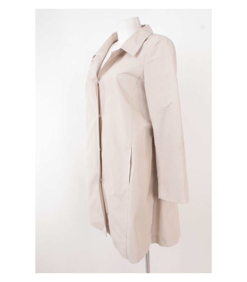 Prada Damen Mantel Trenchcoat Gr. IT 42 DE 36 Hellbeige – Foto 2