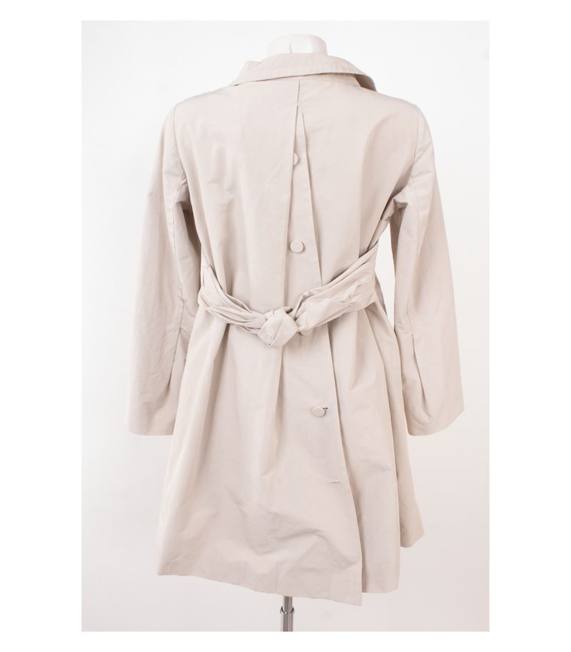 Prada Damen Mantel Trenchcoat Gr. IT 42 DE 36 Hellbeige – Foto 3