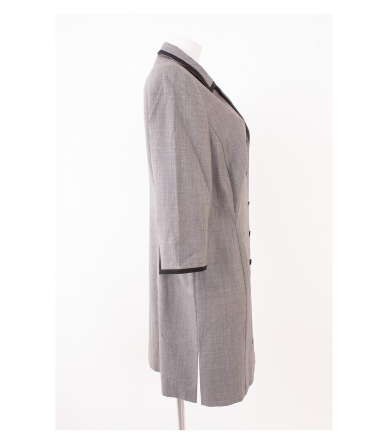 ESCADA Damen Mantel Kleid Übergangsmantel 3/4 - Ärmel Gr. DE 44 Wolle – Foto 2