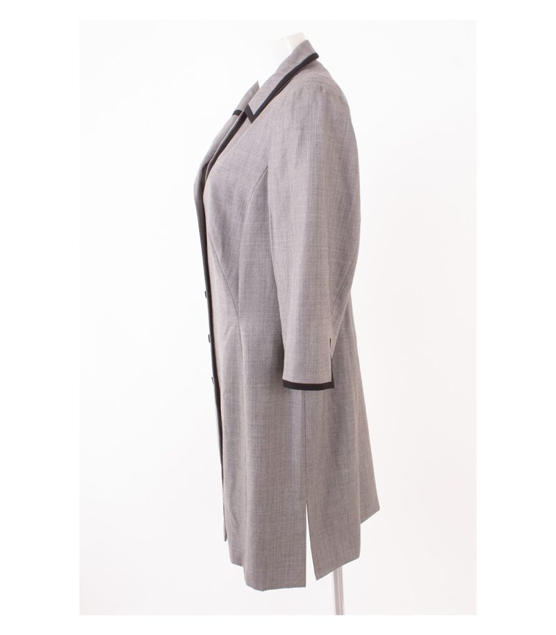 ESCADA Damen Mantel Kleid Übergangsmantel 3/4 - Ärmel Gr. DE 44 Wolle – Foto 3