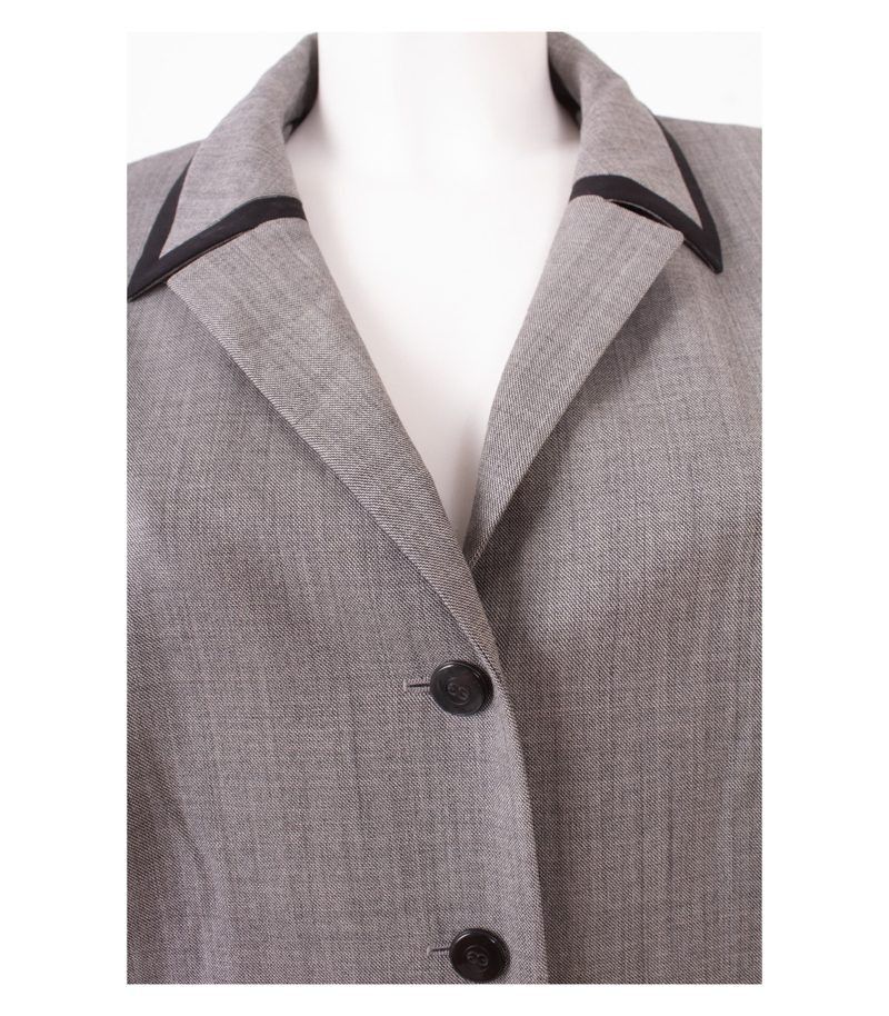 ESCADA Damen Mantel Kleid Übergangsmantel 3/4 - Ärmel Gr. DE 44 Wolle – Foto 5