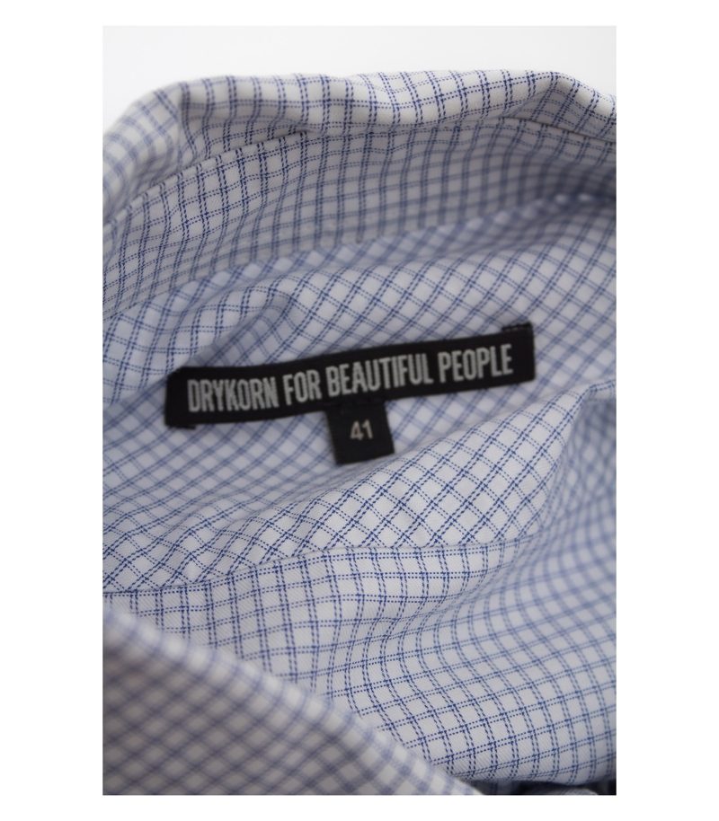 drykorn Herren for beautiful people Gr. 41 Weiß Blau Baumwolle – Foto 4