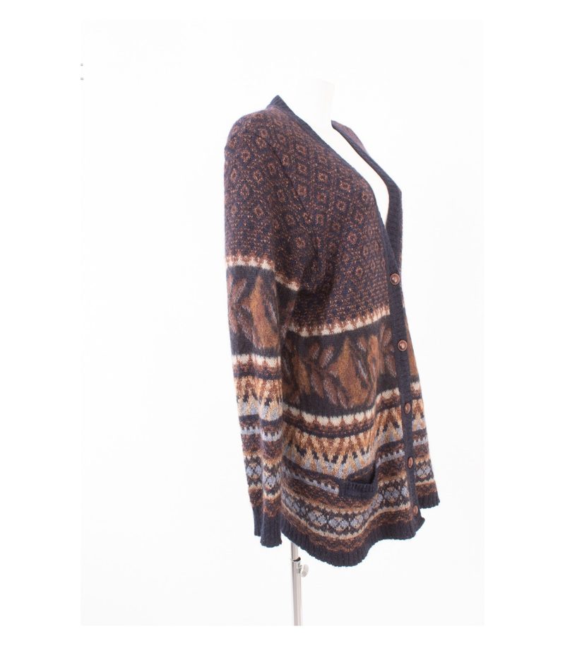 MÄRZ Damen Strickjacke Pullover Gr. DE 44 Mehrfarbig Mohair Wolle Seide – Foto 2