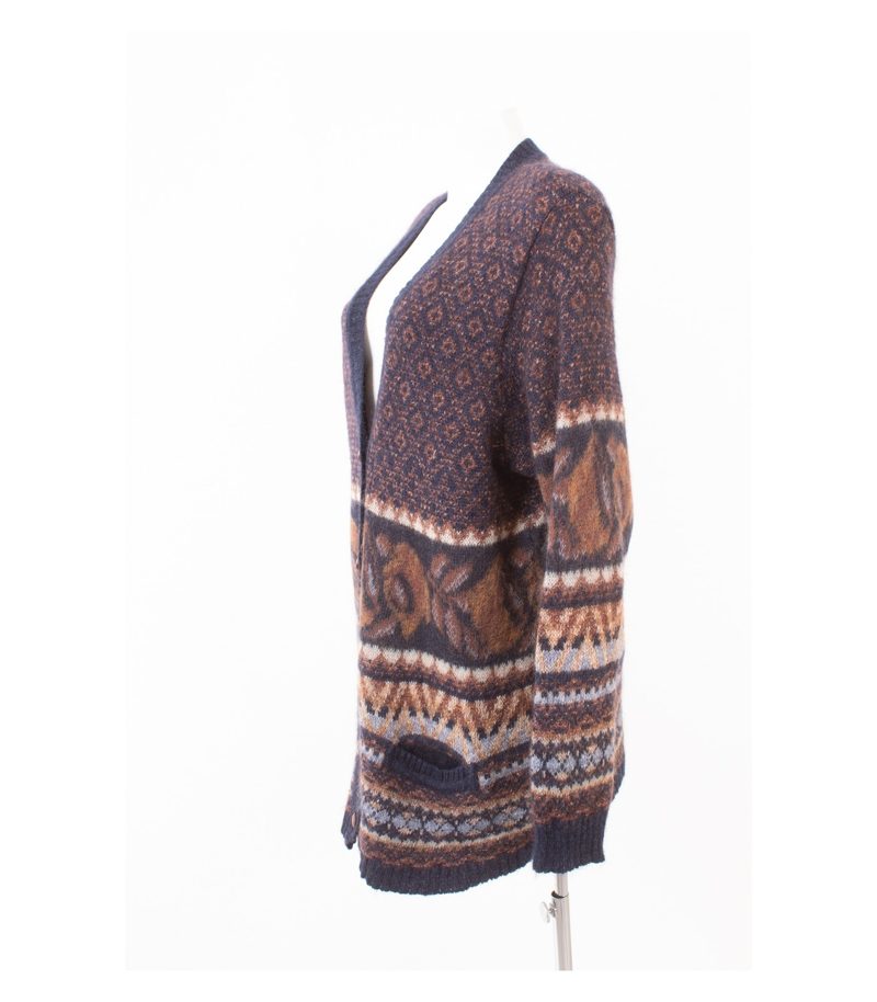 MÄRZ Damen Strickjacke Pullover Gr. DE 44 Mehrfarbig Mohair Wolle Seide – Foto 3