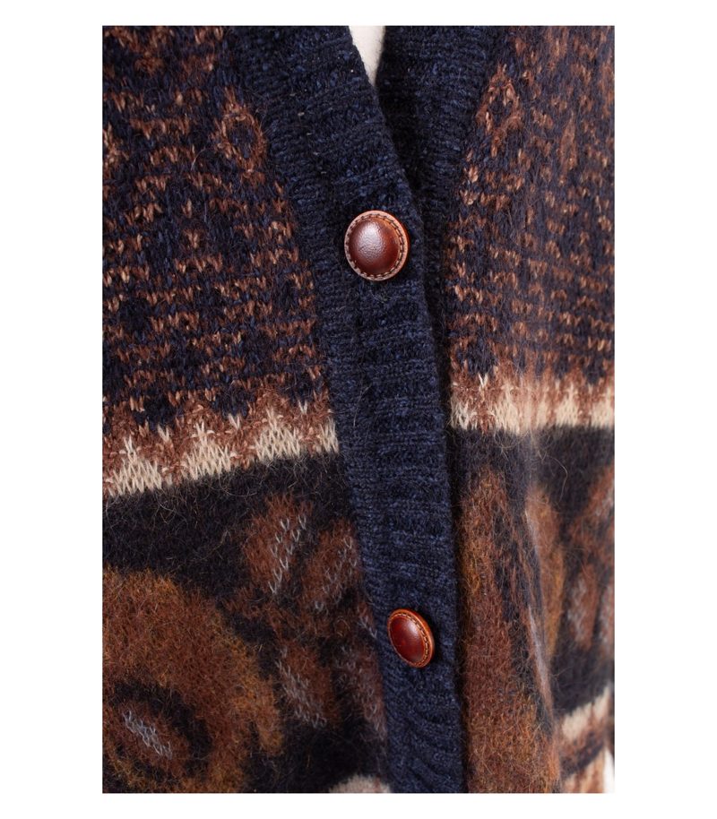 MÄRZ Damen Strickjacke Pullover Gr. DE 44 Mehrfarbig Mohair Wolle Seide – Foto 5