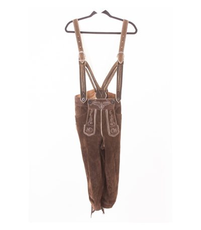 Meindl Herren Trachtenhose Lederhose Kniebundhose Trägern Gr. M Wildleder