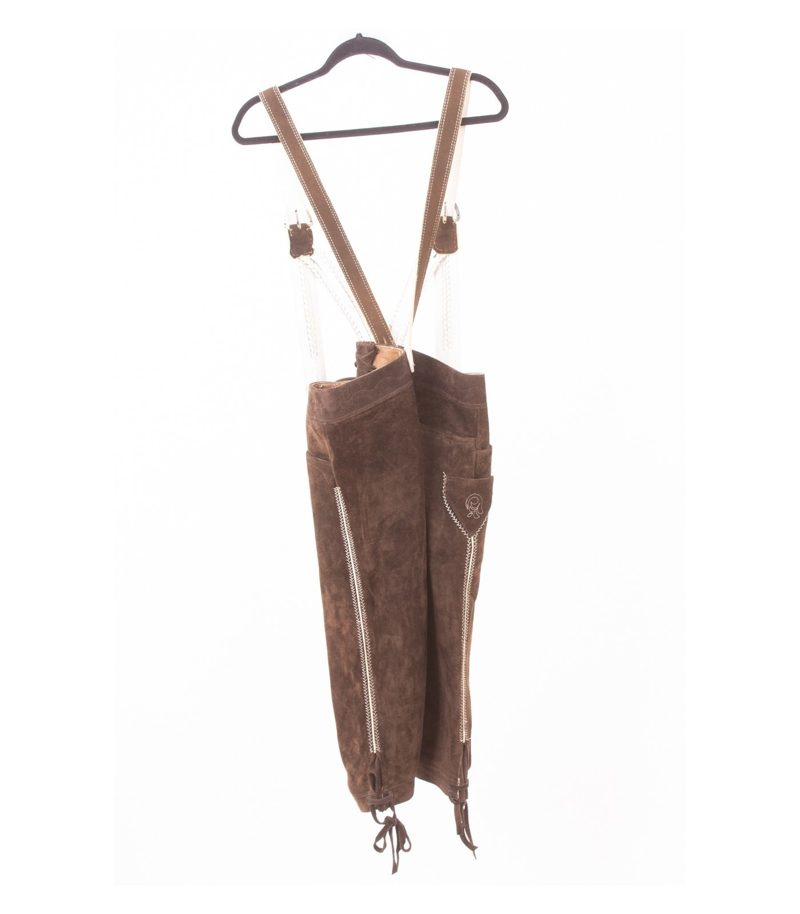 Meindl Herren Trachtenhose Lederhose Kniebundhose Trägern Gr. M Wildleder – Foto 2