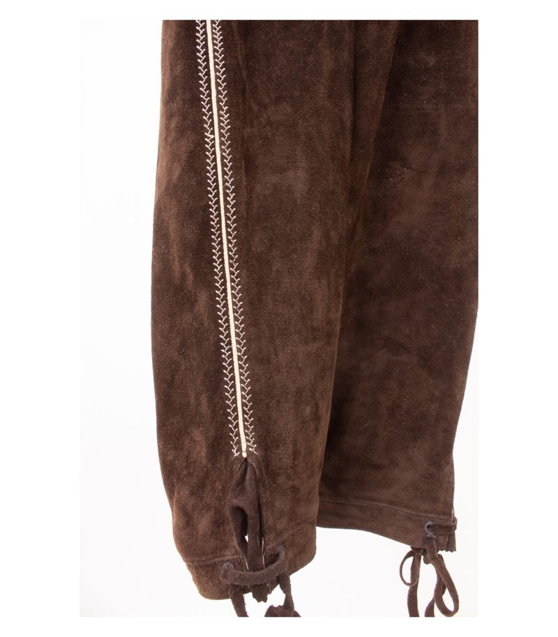 Meindl Herren Trachtenhose Lederhose Kniebundhose Trägern Gr. M Wildleder – Foto 6