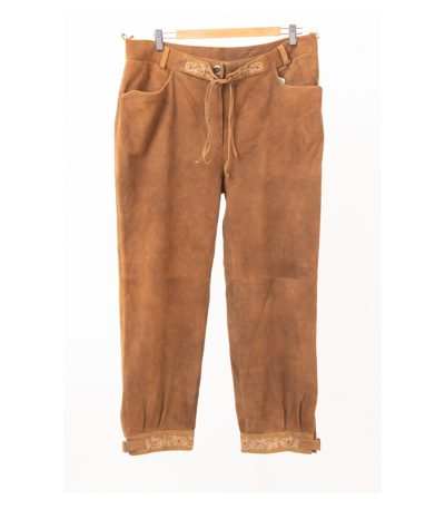 Country Maddox Damen Trachtenhose Lederhose Gr. DE 46 aus antikem Ziegenvelours