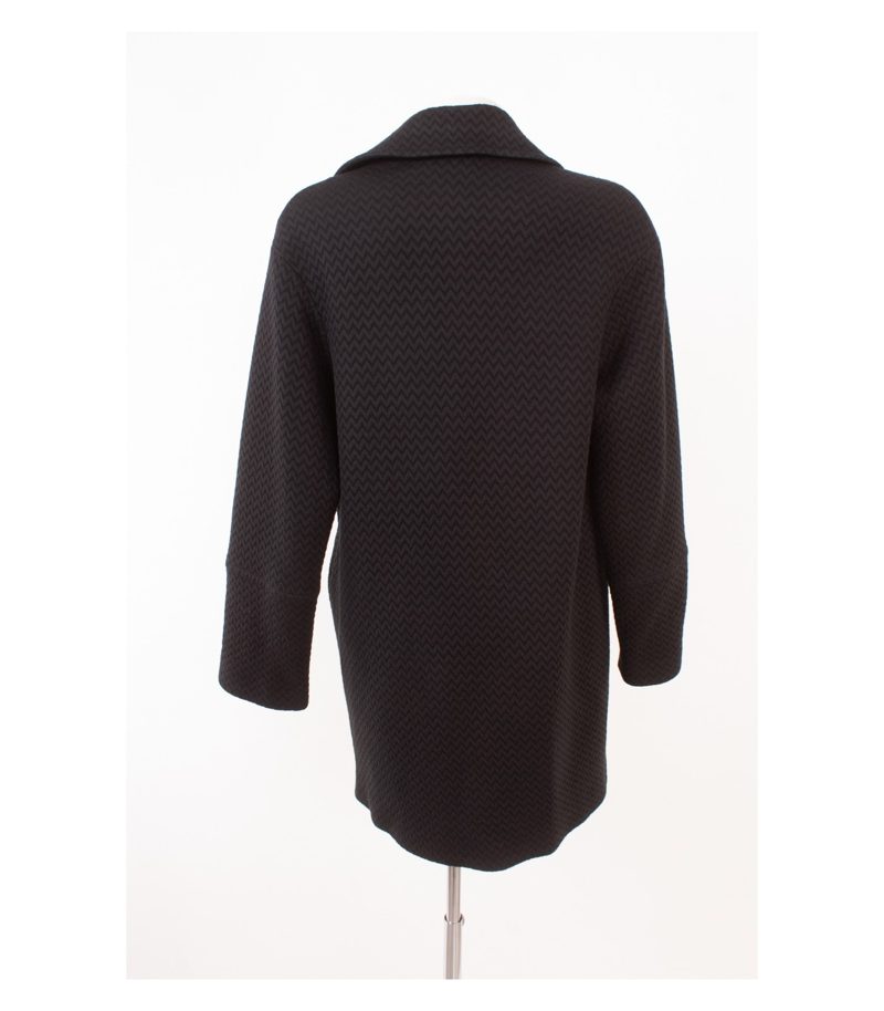 Laurèl Damen Übergangsmantel Jacke Zickzack Muster Gr. DE 36 Schwarz – Foto 4