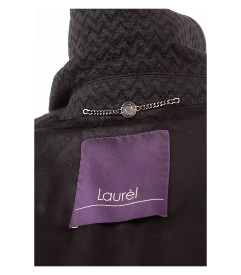 Laurèl Damen Übergangsmantel Jacke Zickzack Muster Gr. DE 36 Schwarz – Foto 8