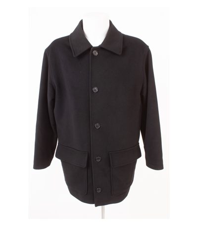 Peter Ashford Herren Mantel Kurzmantel Winterjacke Gr. 52 Schwarz Wolle Angora
