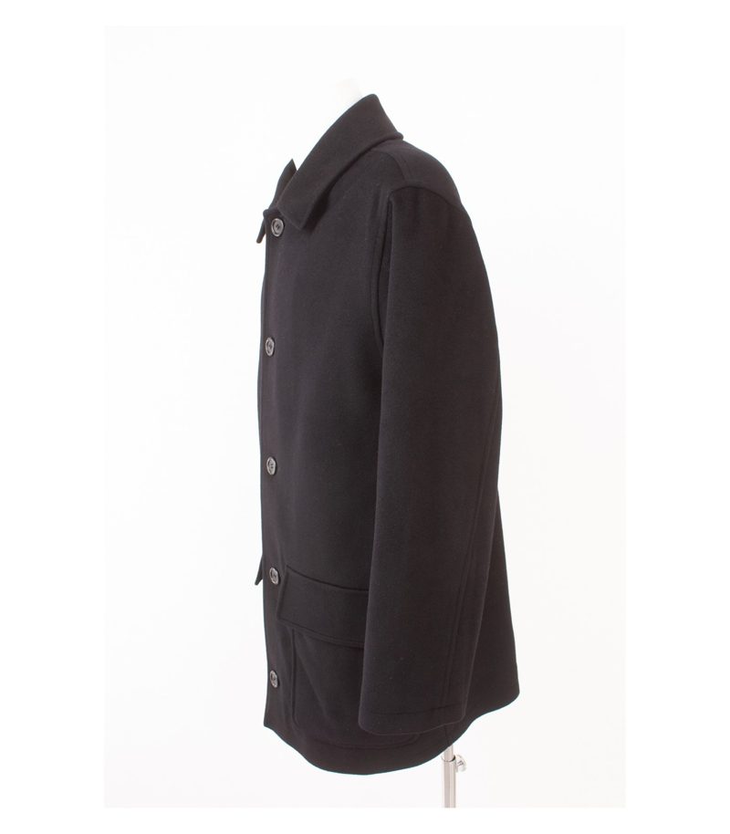 Peter Ashford Herren Mantel Kurzmantel Winterjacke Gr. 52 Schwarz Wolle Angora – Foto 3