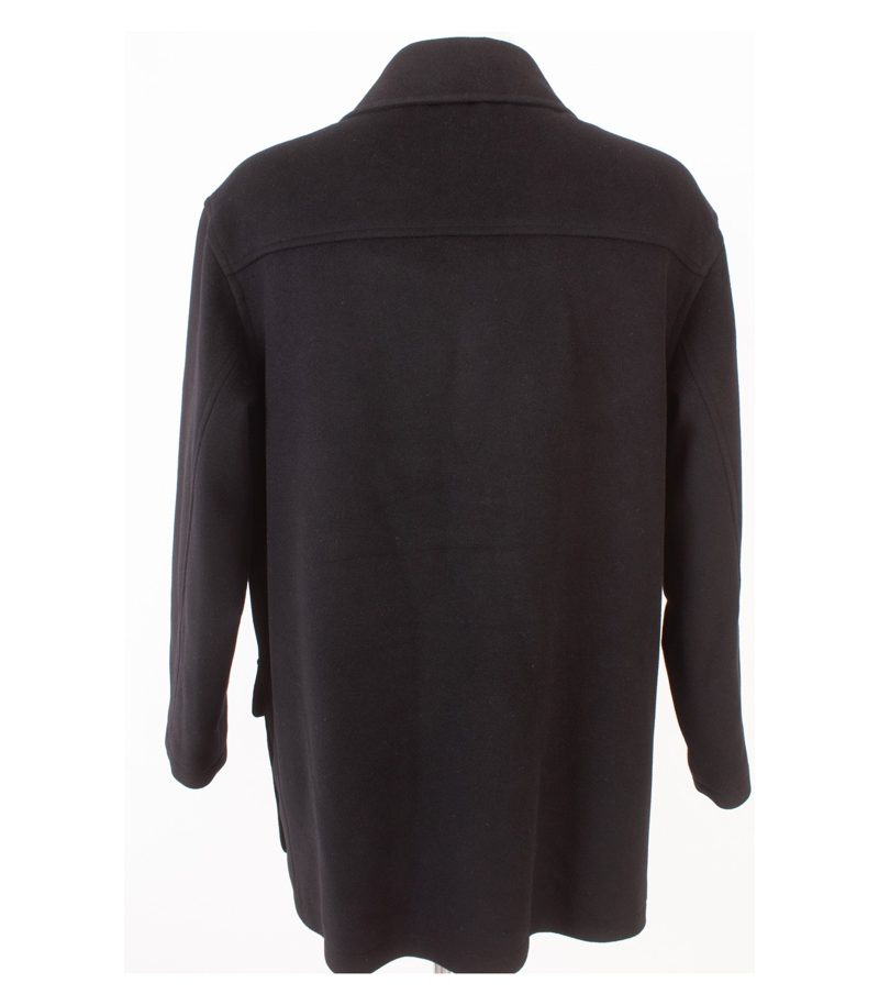 Peter Ashford Herren Mantel Kurzmantel Winterjacke Gr. 52 Schwarz Wolle Angora – Foto 4