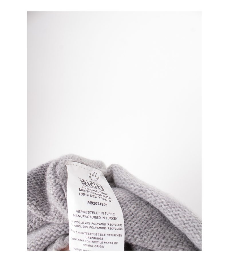 Better Rich Herren Pullover Gestreift Rundhals Mix Gr. XL Grau Wolle – Foto 7