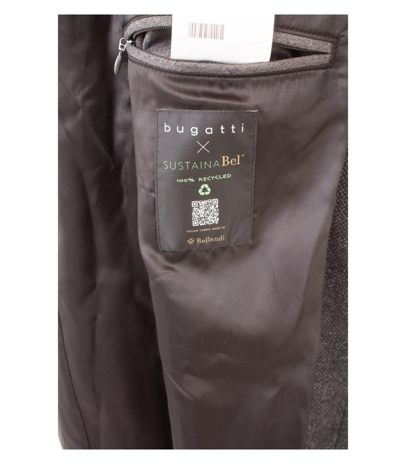 Bugatti Herren Mantel Gr. 34 Grau Wollmix Neu – Foto 10