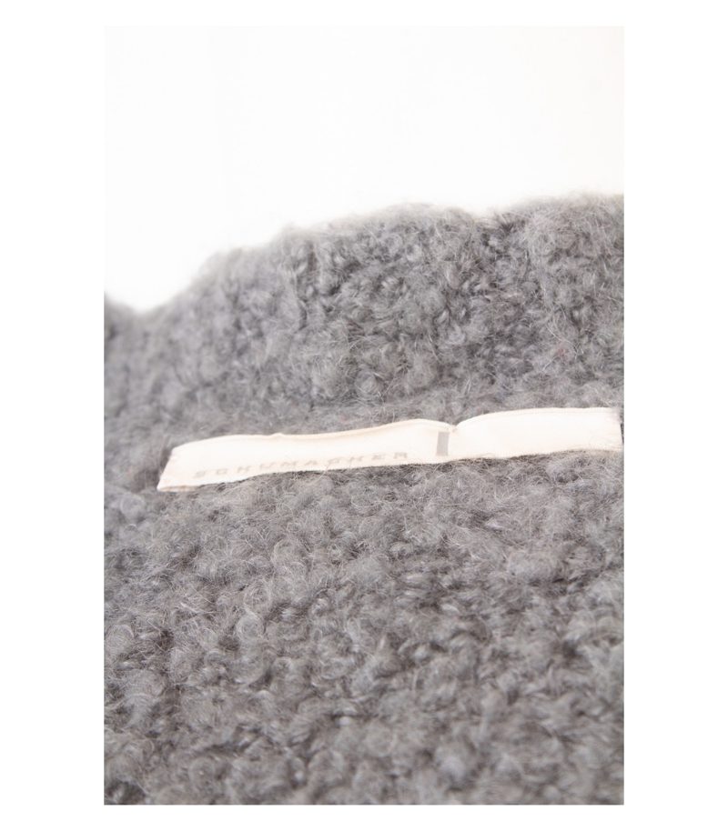 Schumacher Damen Strickjacke Gr. 4 L (DE 42, Long) Grau Mohair Wolle – Foto 7