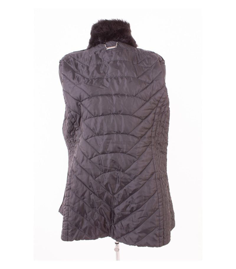 BiBA Damen Winterjacke Steppjacke Kunstfellkragen Warm Gr. 46 Schwarz – Foto 6