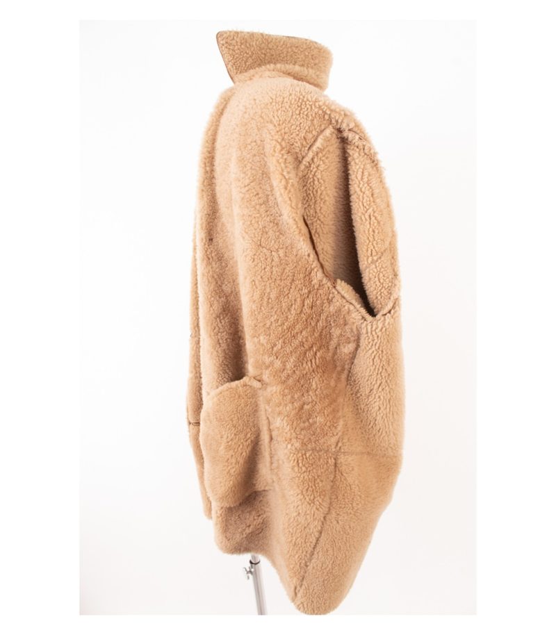 Pearlwood Herren Mantel – Leder-Shearling/Lammfellmantel – Gr. 54/XL Braun – Foto 7