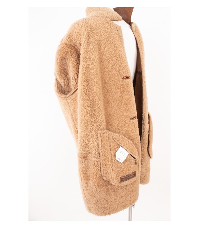 Pearlwood Herren Mantel – Leder-Shearling/Lammfellmantel – Gr. 54/XL Braun – Foto 8