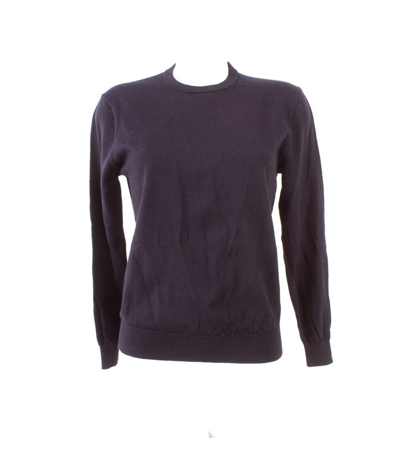 Suitsupply Damen Pullover Reine Merinowolle Feinstrick Rundhals Gr. M Blau Wolle – Foto 1
