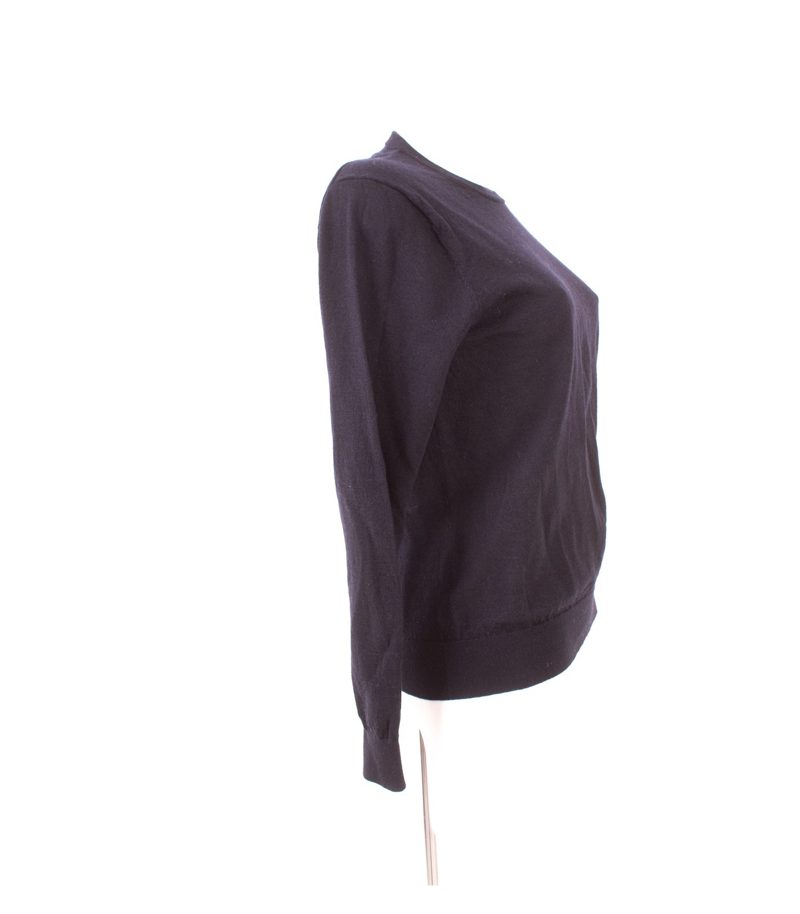 Suitsupply Damen Pullover Reine Merinowolle Feinstrick Rundhals Gr. M Blau Wolle – Foto 2