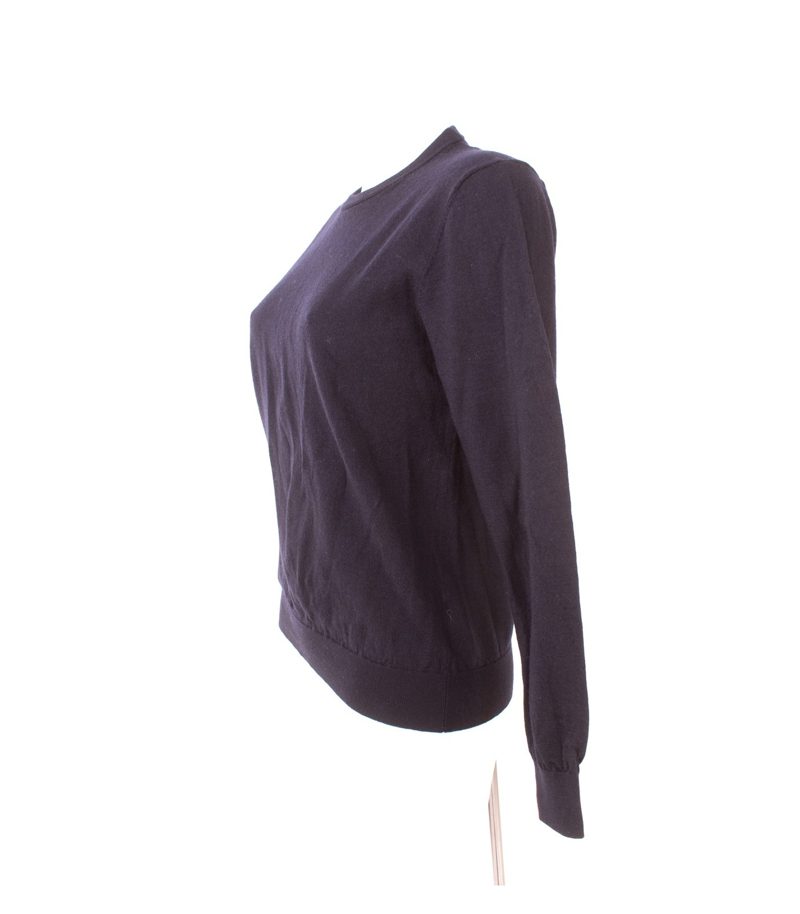 Suitsupply Damen Pullover Reine Merinowolle Feinstrick Rundhals Gr. M Blau Wolle – Foto 3
