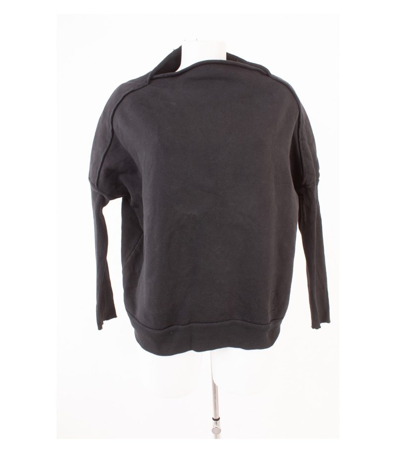 Olmar and Mirta Damen Sweatshirt Oversize Made in Italy Gr. S Schwarz – Foto 1