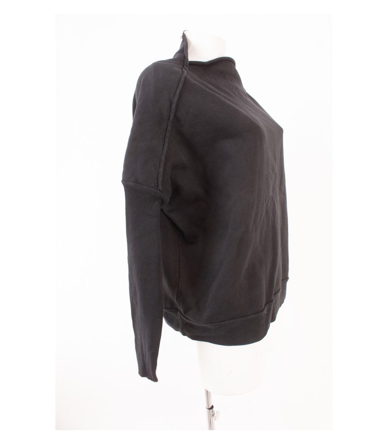 Olmar and Mirta Damen Sweatshirt Oversize Made in Italy Gr. S Schwarz – Foto 2
