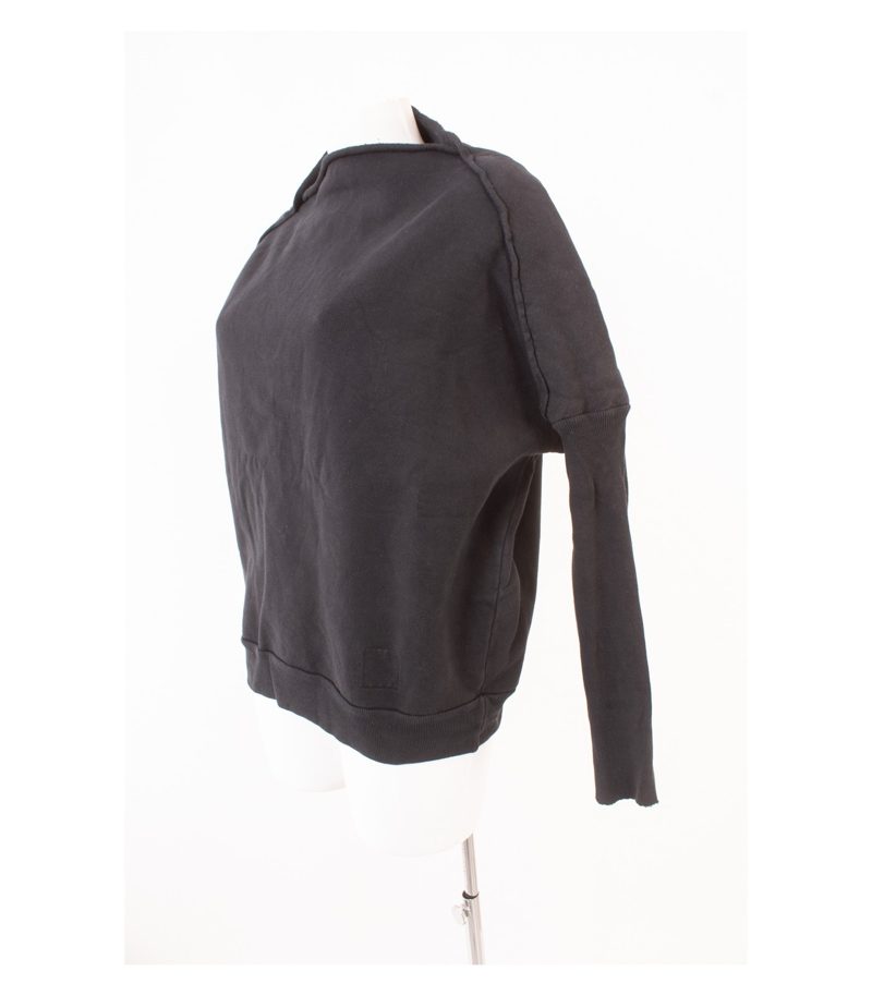 Olmar and Mirta Damen Sweatshirt Oversize Made in Italy Gr. S Schwarz – Foto 3