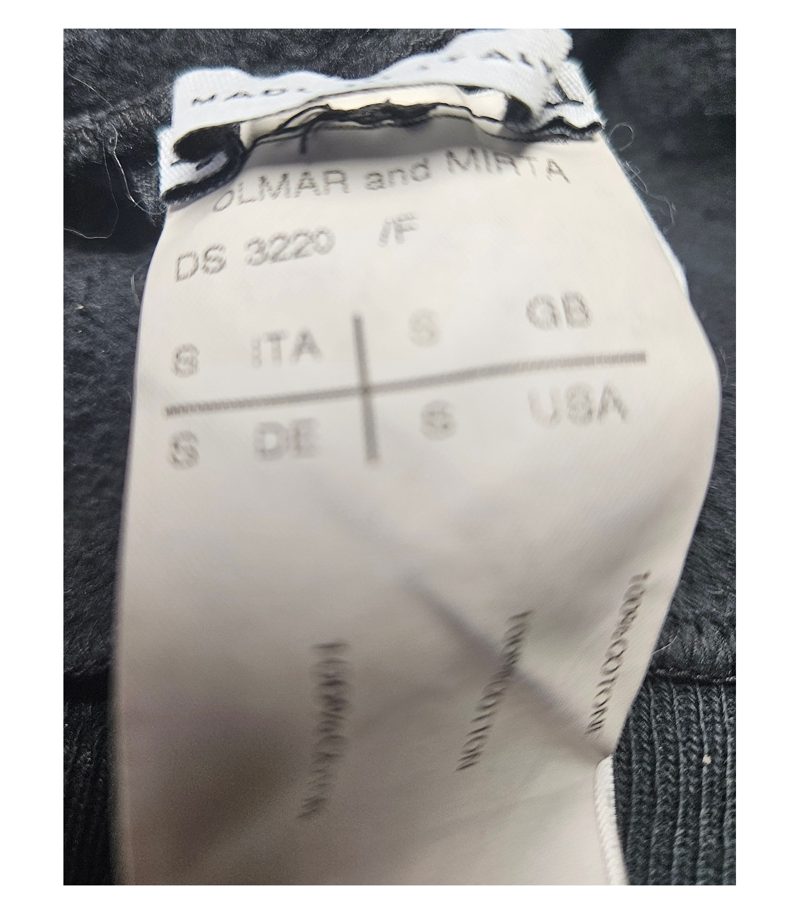 Olmar and Mirta Damen Sweatshirt Oversize Made in Italy Gr. S Schwarz – Foto 7