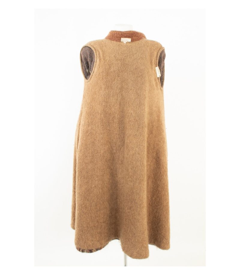 Kay Cosserat Damen Mantel Strickmantel Gr.EU38 Mohair Wolle Fuchs Pelz gefüttert – Foto 7