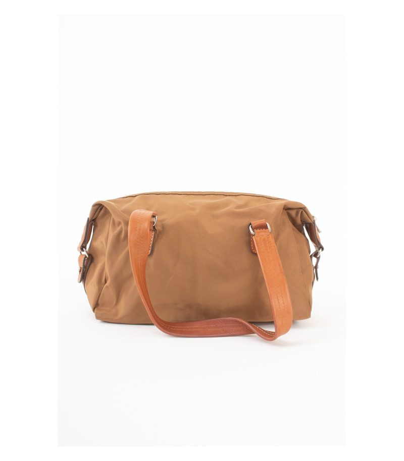 Bogner Damen Tasche Bowling Bag Braun Nylon Leder – Foto 2