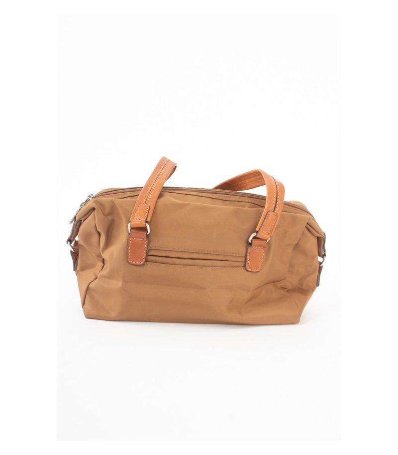 Bogner Damen Tasche Bowling Bag Braun Nylon Leder – Foto 4