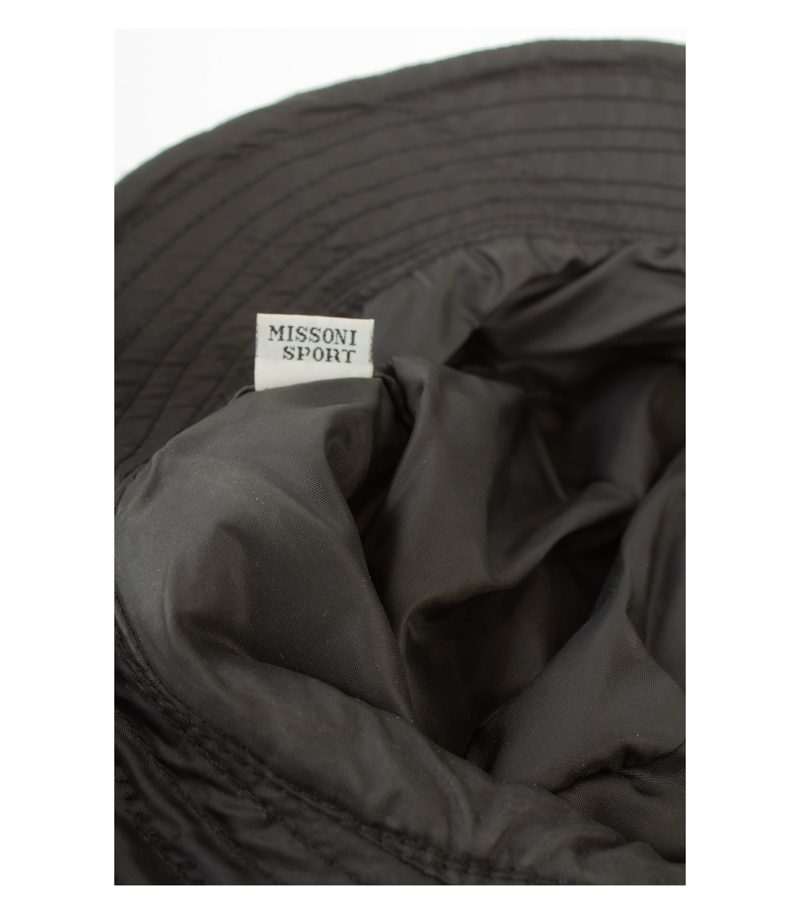 Missoni Sport Unisex Bucket Hat Gestreift Made in Italy Gr. 3 Mehrfarbig Wolle – Foto 9