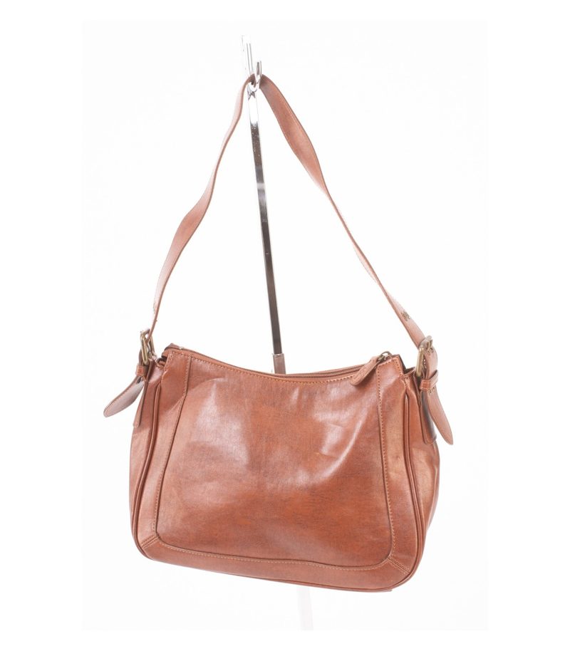 s.Oliver Damen Handtasche Optik Schultertasche Braun Leder – Foto 2