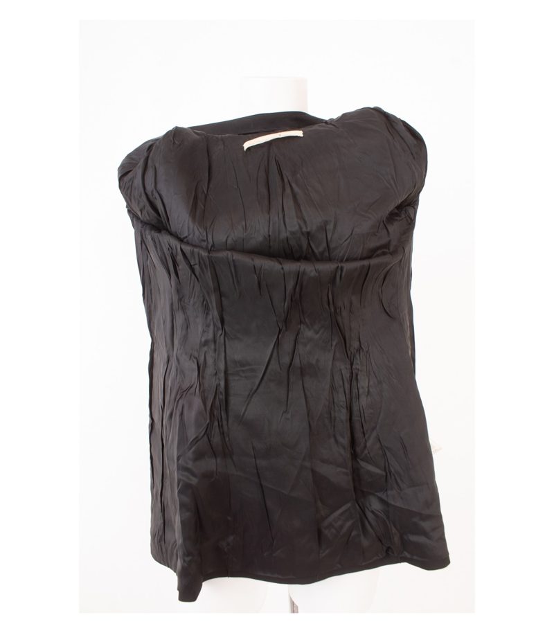 Schumacher Damen Blazer Gr.3 M Revers Schwarz Leder Wolle – Foto 6