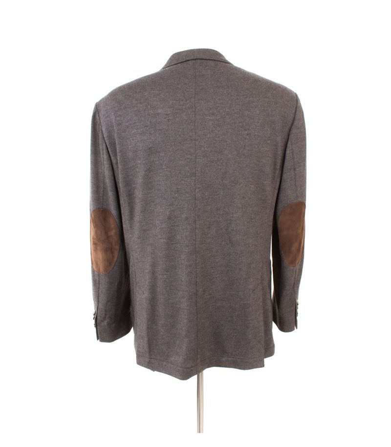 Bogner Herren Sakko ersey-Blazer Ellbogenpatches Gr. 50 Grau Wolle – Foto 4