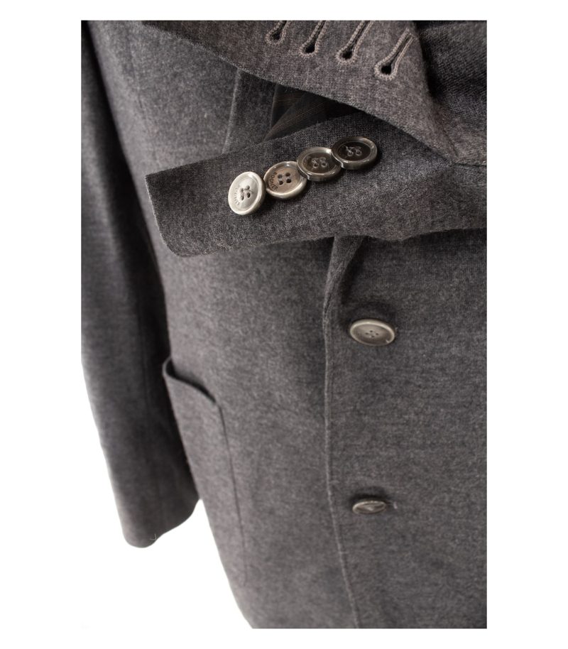 Bogner Herren Sakko ersey-Blazer Ellbogenpatches Gr. 50 Grau Wolle – Foto 5