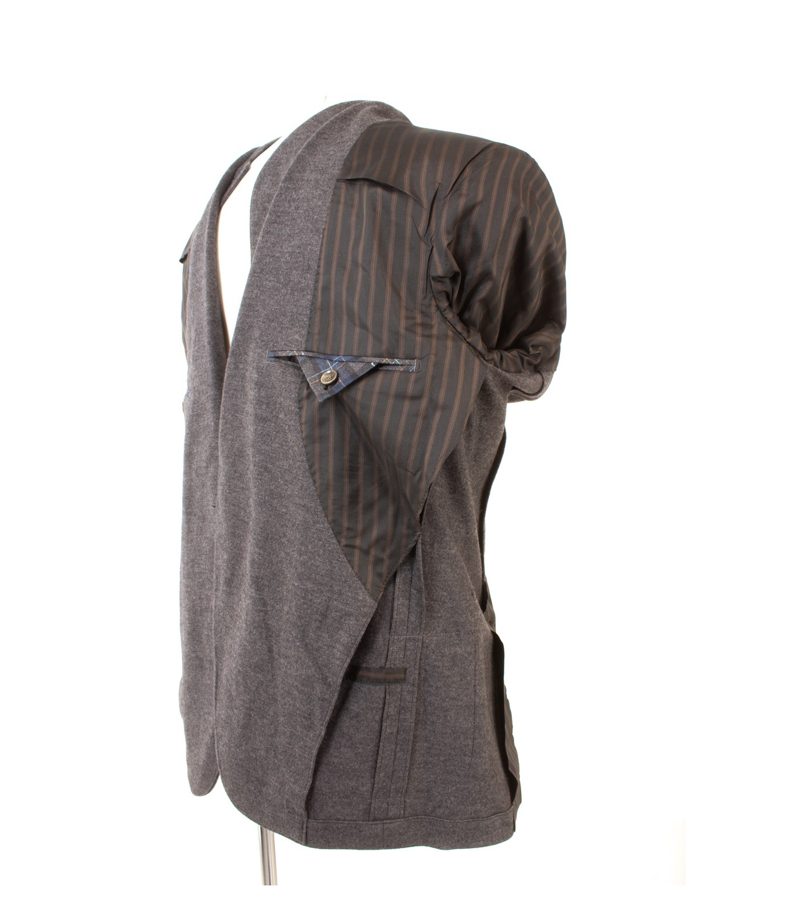 Bogner Herren Sakko ersey-Blazer Ellbogenpatches Gr. 50 Grau Wolle – Foto 7