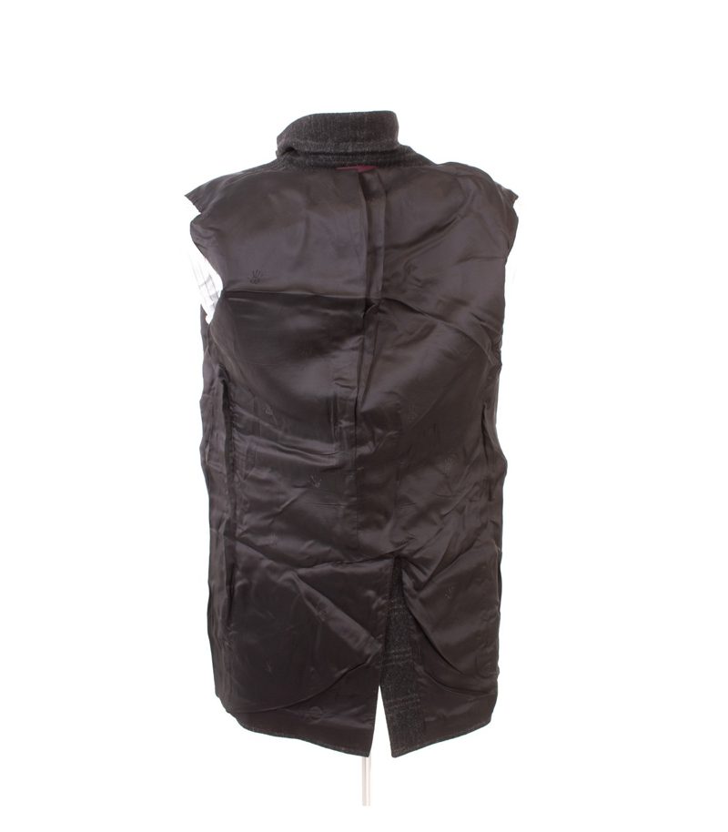 PS Paul Smith Herren Mantel Wollmantel Gr. M Anthrazit kariert Made in Portugal – Foto 7