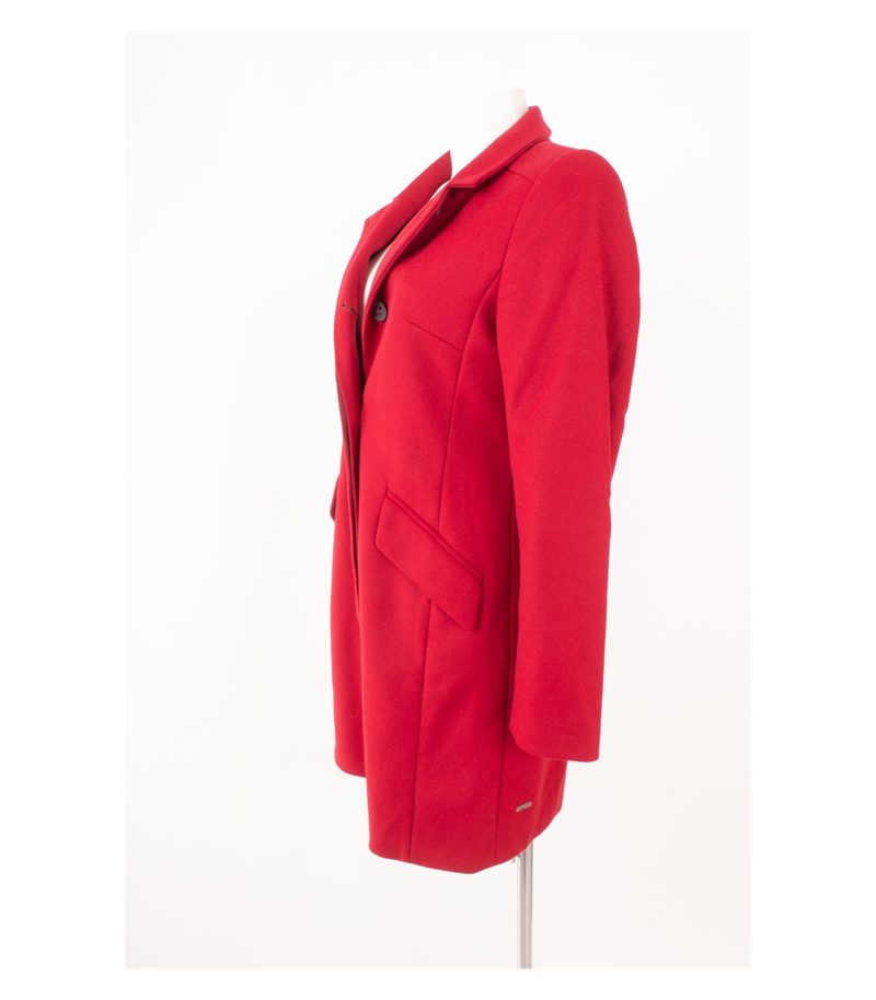 Hugo Boss Damen Mantel Wollmantel Gr. DE 34 Modell Okirana3 Orange Rot – Foto 4