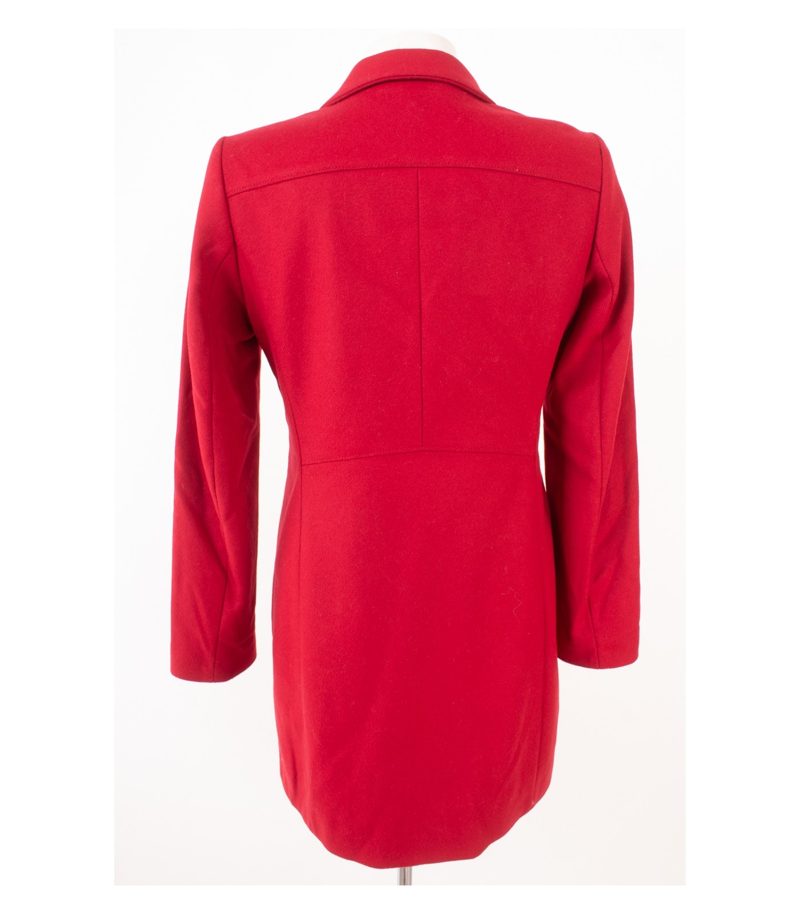 Hugo Boss Damen Mantel Wollmantel Gr. DE 34 Modell Okirana3 Orange Rot – Foto 5