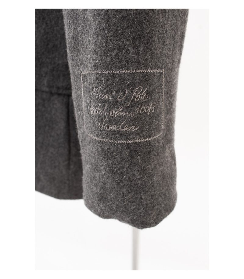 Marc Damen O’Polo Mantel Dufflecoat Wollmantel Kapuze Gr. DE 38 Grau – Foto 4