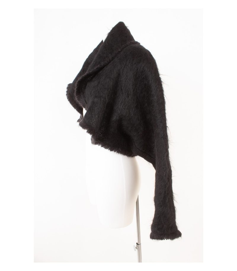 Georges Rech Paris Bolero Jacke Cardigan Gr. FR 40 = DE 38 Schwarz Mohair Wolle – Foto 3