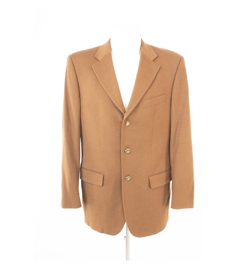 Scabal Herren Sakko Jackett Sakko Gr. 98 Camel Wolle Kaschmir Cashmere – Foto 1