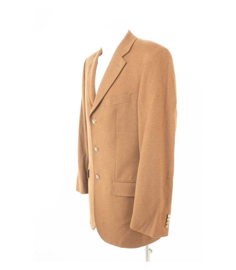 Scabal Herren Sakko Jackett Sakko Gr. 98 Camel Wolle Kaschmir Cashmere – Foto 3