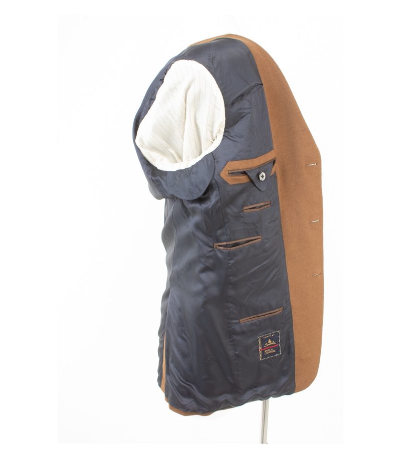 Scabal Herren Sakko Jackett Sakko Gr. 98 Camel Wolle Kaschmir Cashmere – Foto 8