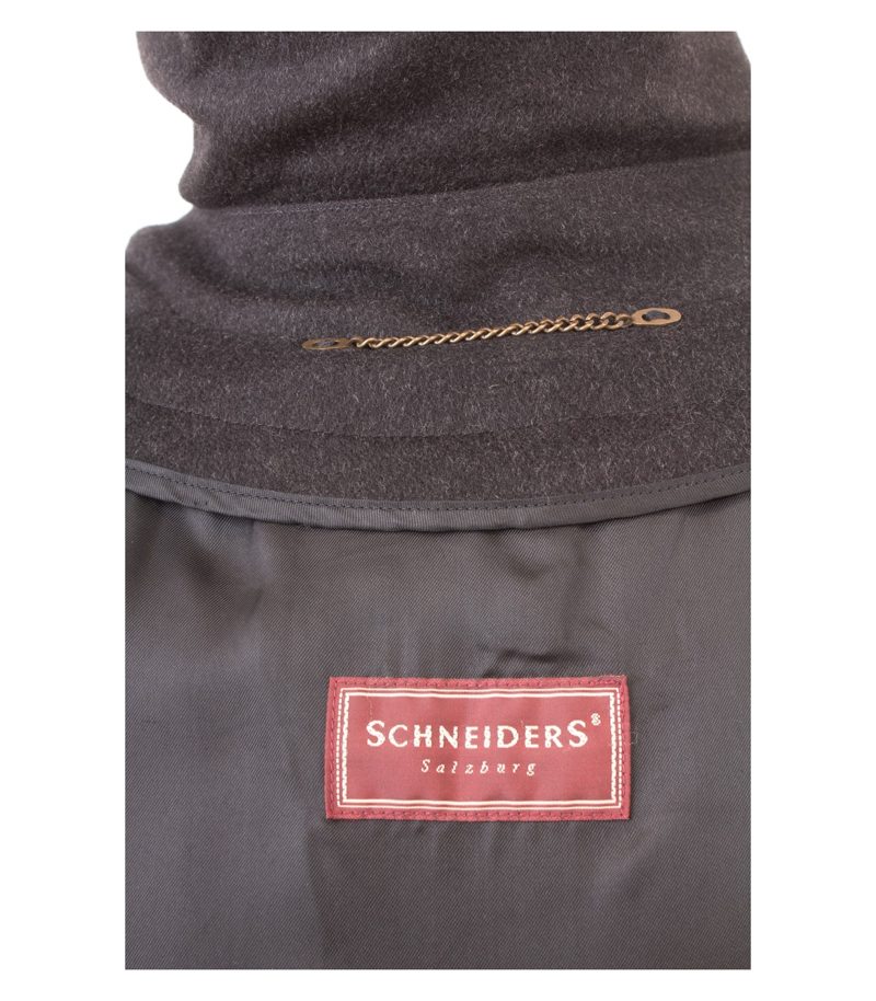 Schneiders Salzburg Herrenmantel Fabius Gr. 25 Anthrazit 100% Kaschmir Austria – Foto 7
